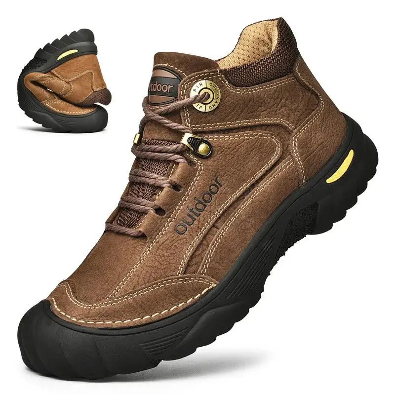 Durable Men’s Hiking Shoes – Water - Resistant All - Terrain Walking Footwear - Active Peaks