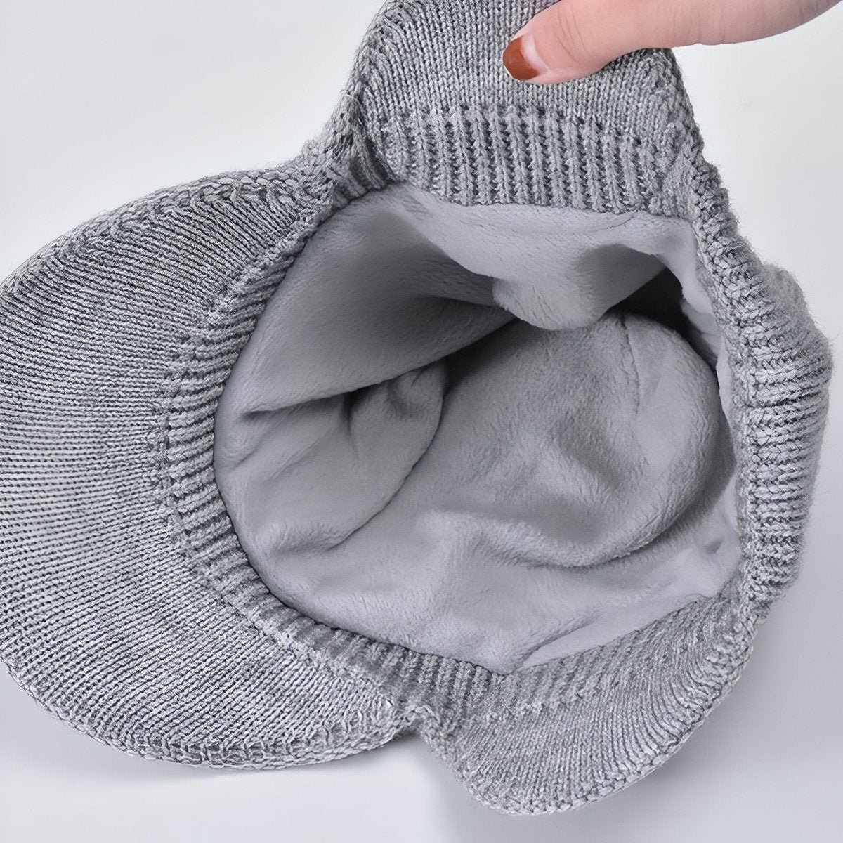 Knitted Winter Hat with Ear Flaps and Visor | Active Peaks - Active Peaks