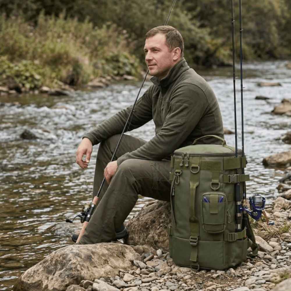 Fishing Backpack Durable Water - Resistant with Rod Holders - Active Peaks