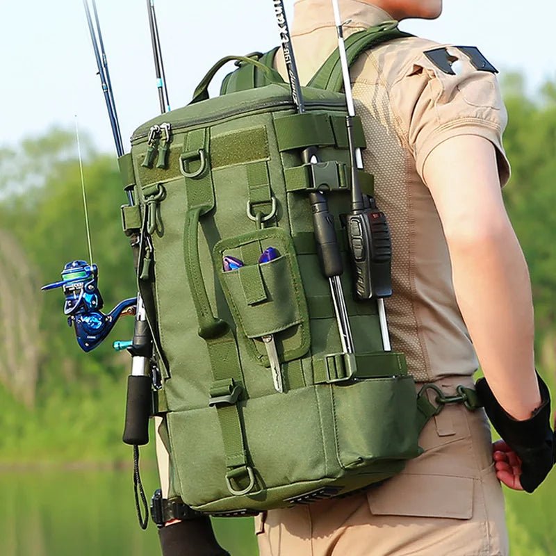 Fishing Backpack Durable Water - Resistant with Rod Holders - Active Peaks