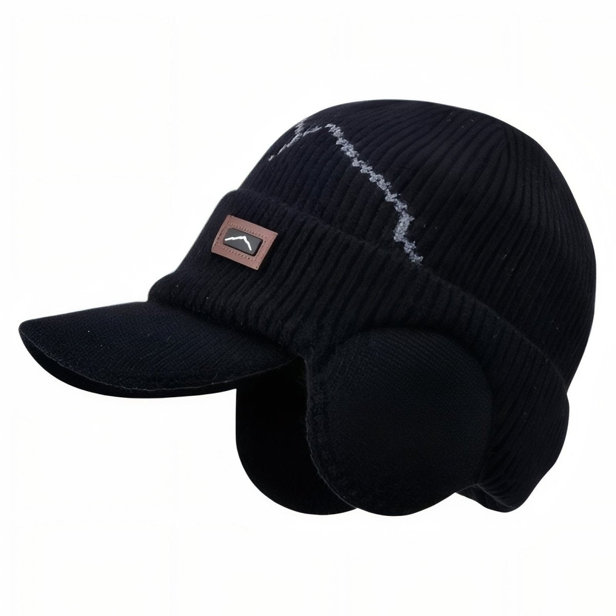 Knitted Winter Hat with Ear Flaps and Visor | Active Peaks - Active Peaks