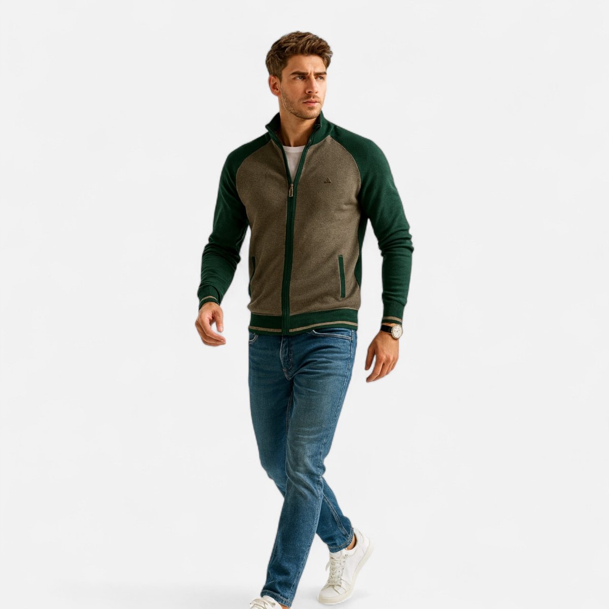 Men’s Lightweight Cotton Outdoor Zip Sweater | Active Peaks - Active Peaks