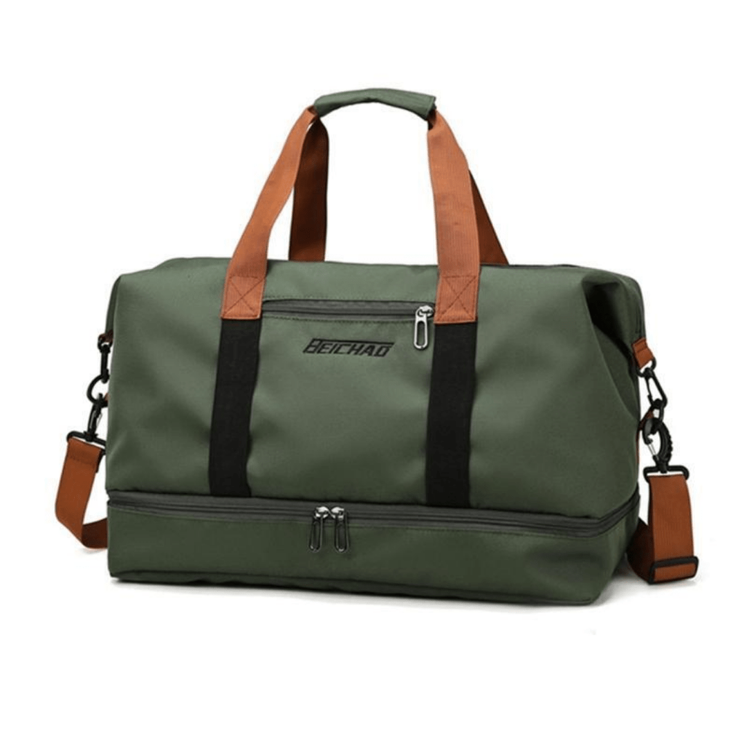 Sports Travel Bag – Durable and Water - Resistant with Separate Shoe Compartment - Active Peaks