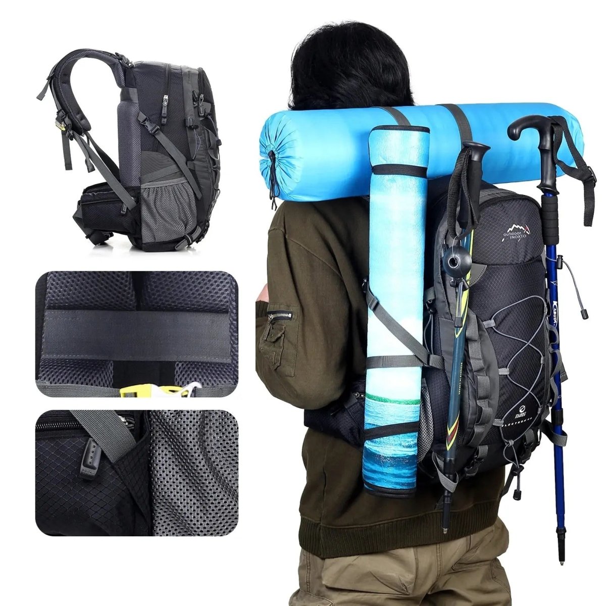 ActivePeaks – Lightweight 40L Trekking Backpack with Suspension System