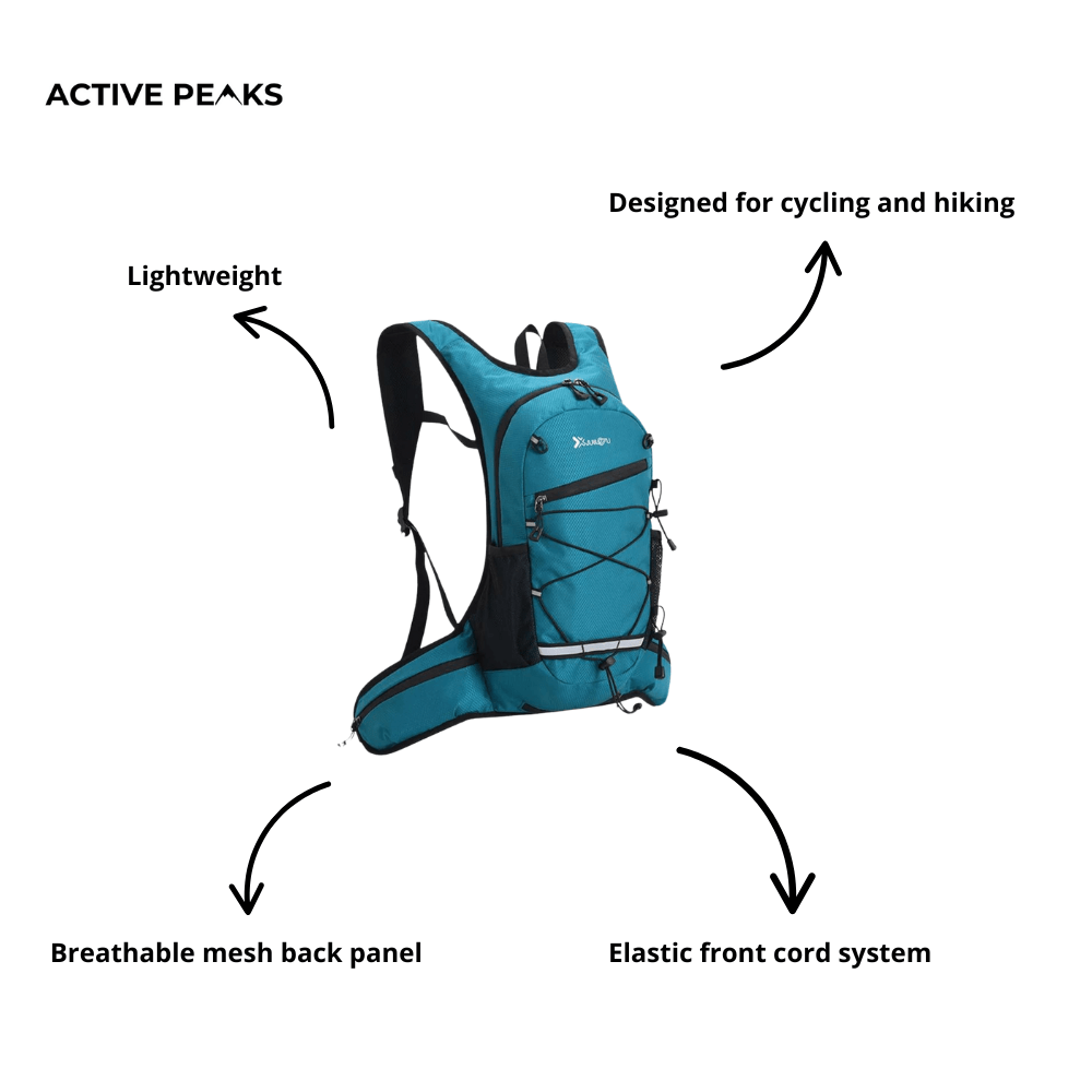 Durable 22L Hiking Backpack with Breathable Back Panel - Active Peaks