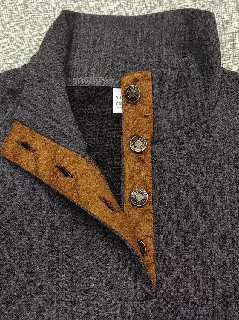 Knitted Outdoor Pullover with Reinforced Patches | Active Peaks - Active Peaks