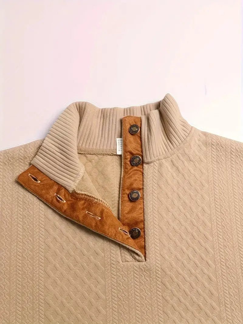 Knitted Outdoor Pullover with Reinforced Patches | Active Peaks - Active Peaks