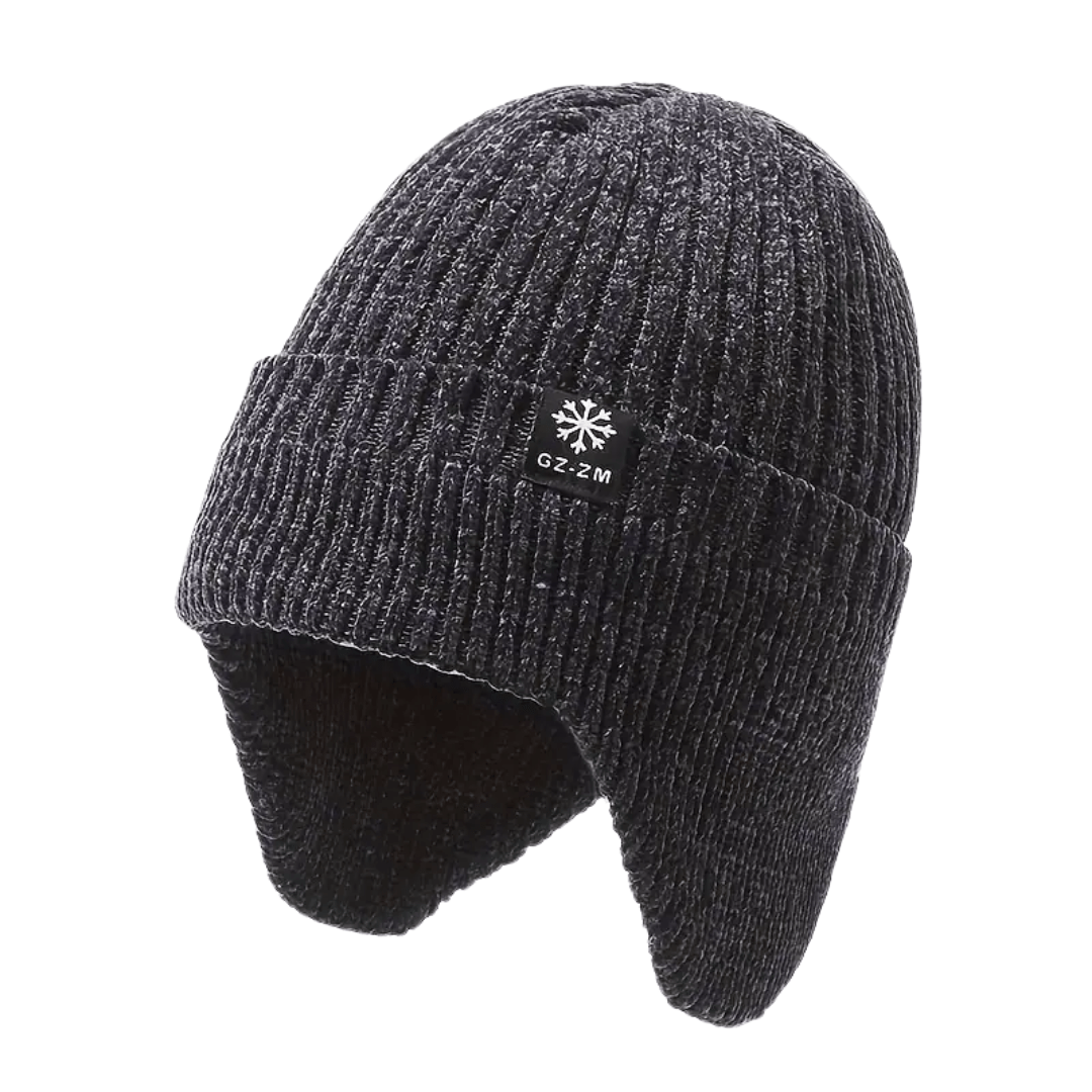 Men’s Knitted Winter Hat Fleece Lined with Ear Coverage | Active Peaks - Active Peaks
