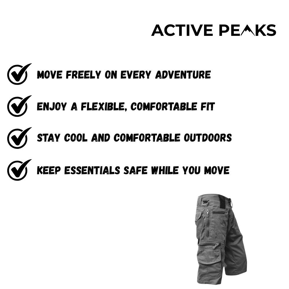 Cargo Shorts Cotton Breathable | Active Peaks - Active Peaks