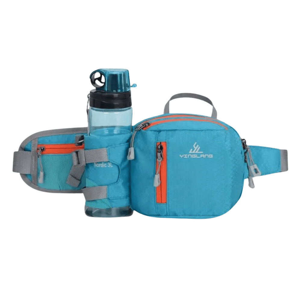 Lightweight Water - Resistant Hiking Waist Pack with Bottle Holder - Active Peaks