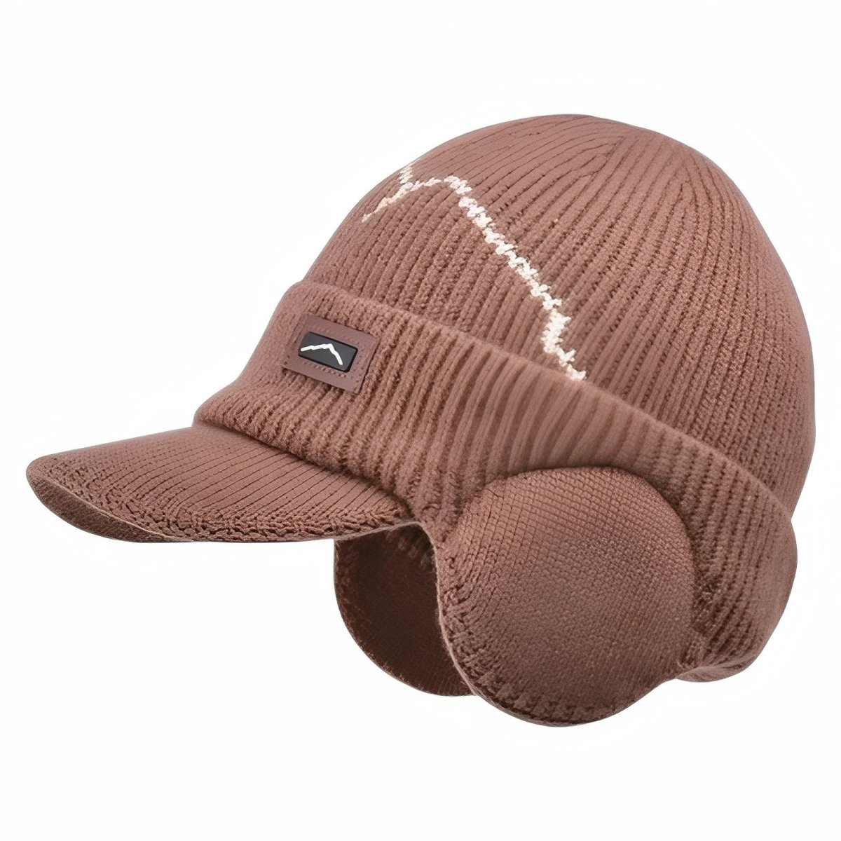 Knitted Winter Hat with Ear Flaps and Visor | Active Peaks - Active Peaks
