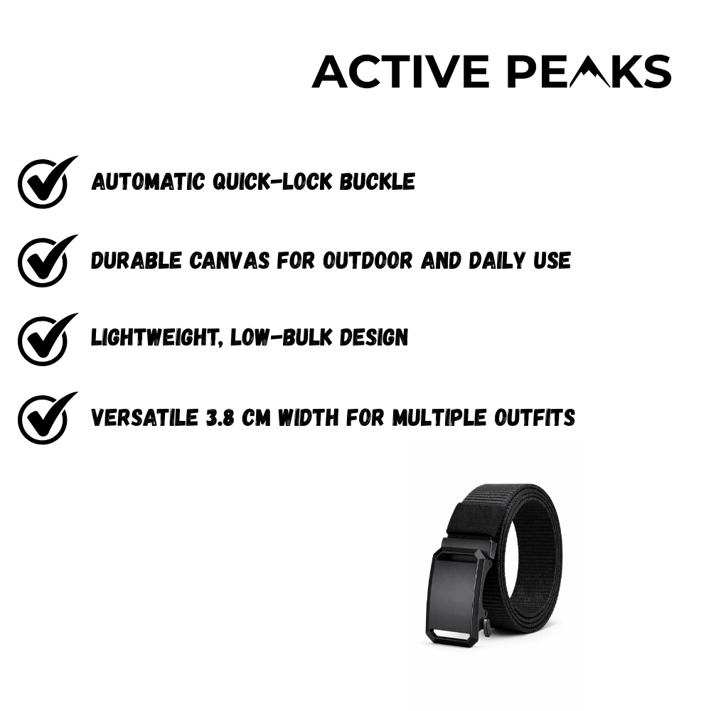 Canvas Belt Durable Adjustable | Active Peaks - Active Peaks
