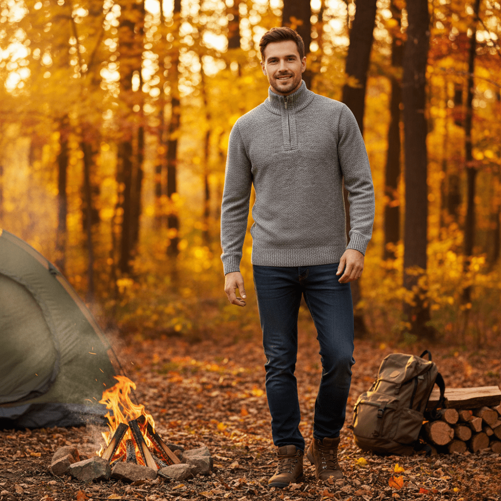 Men’s Thermal Fleece Jumper Warm Breathable | Active Peaks - Active Peaks