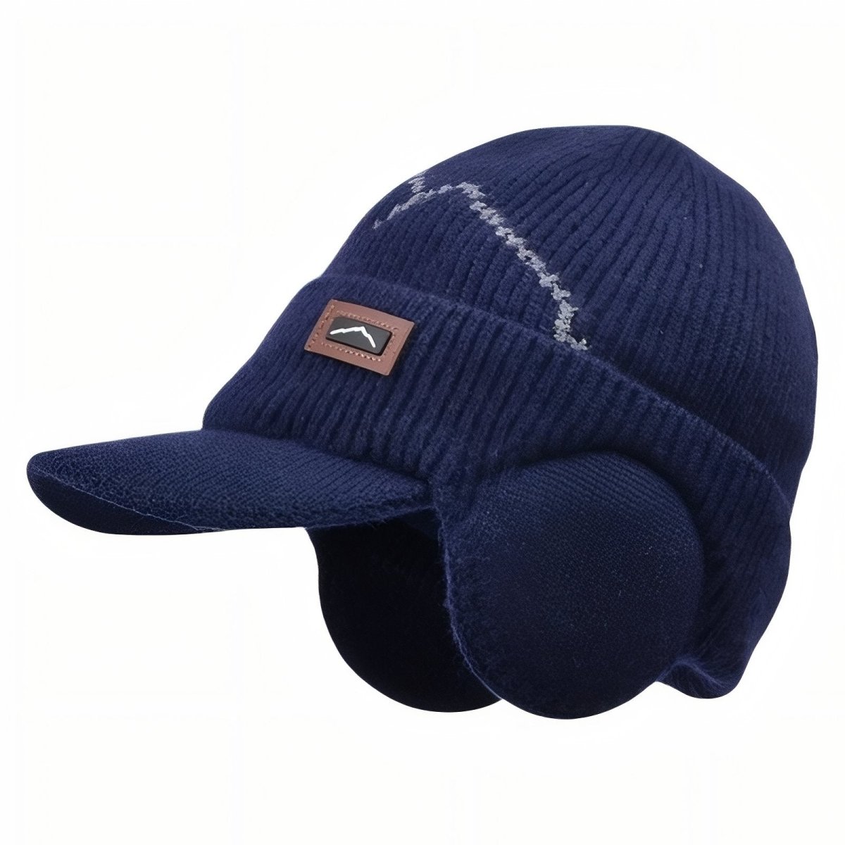 Knitted Winter Hat with Ear Flaps and Visor | Active Peaks - Active Peaks