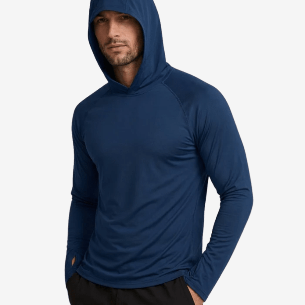 Men's UPF 50+ Sun Hoodie – Lightweight Quick - Drying - Active Peaks