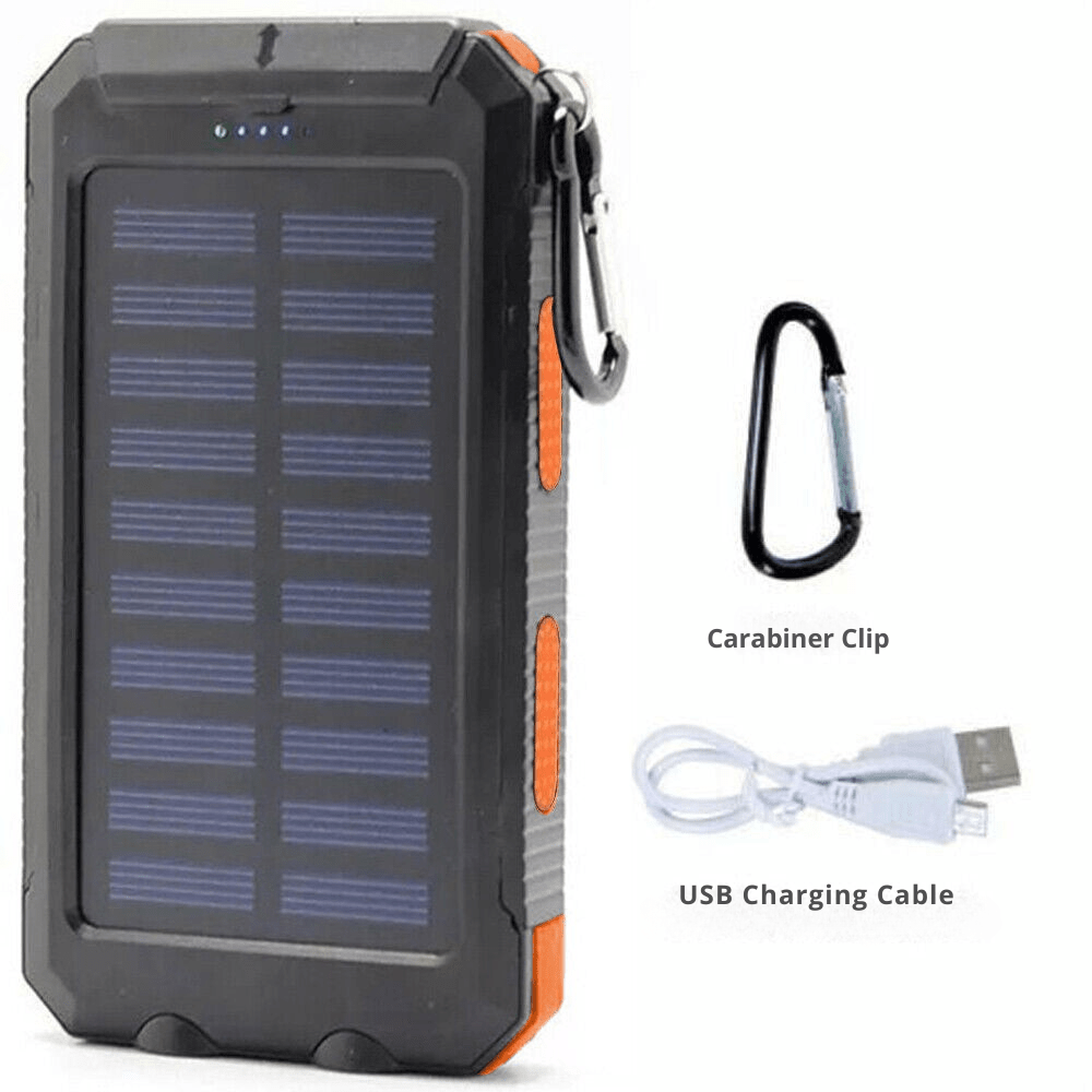 Solar Power Bank Waterproof Shockproof 10000 mAh | Active Peaks - Active Peaks