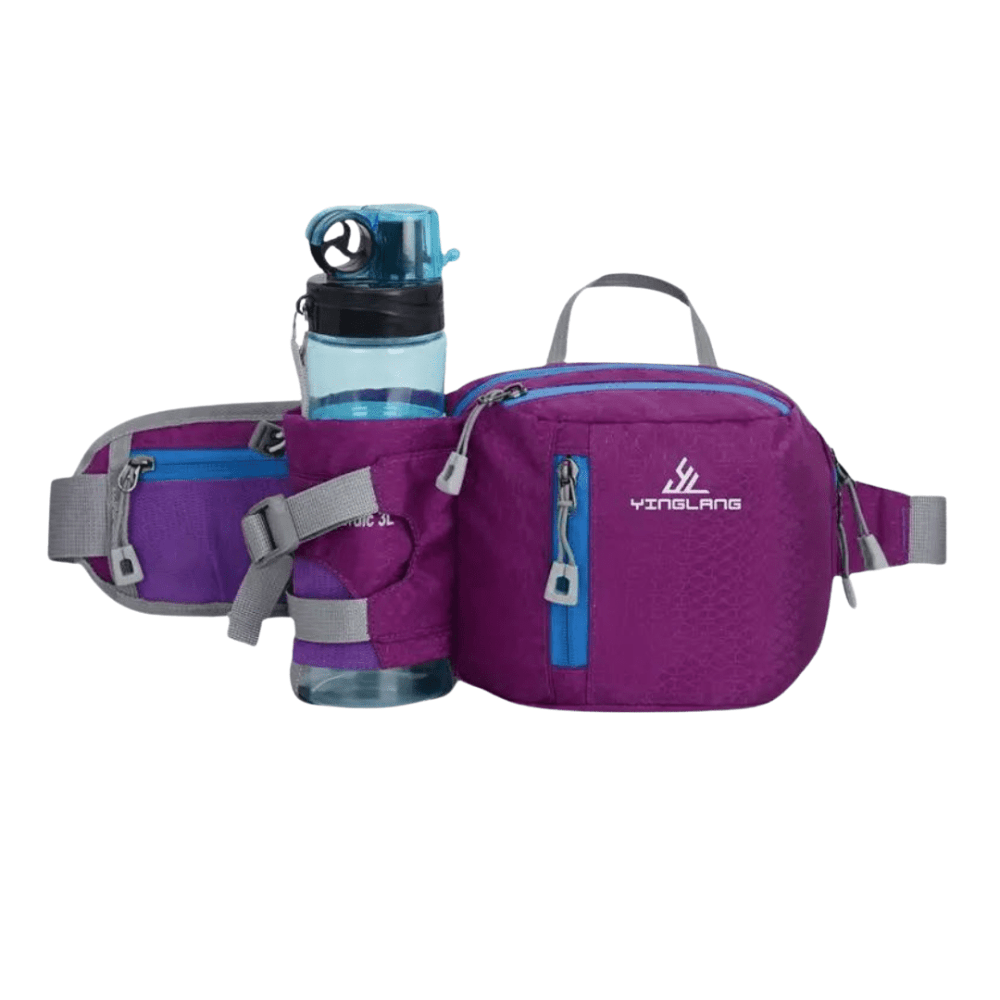 Lightweight Water - Resistant Hiking Waist Pack with Bottle Holder - Active Peaks