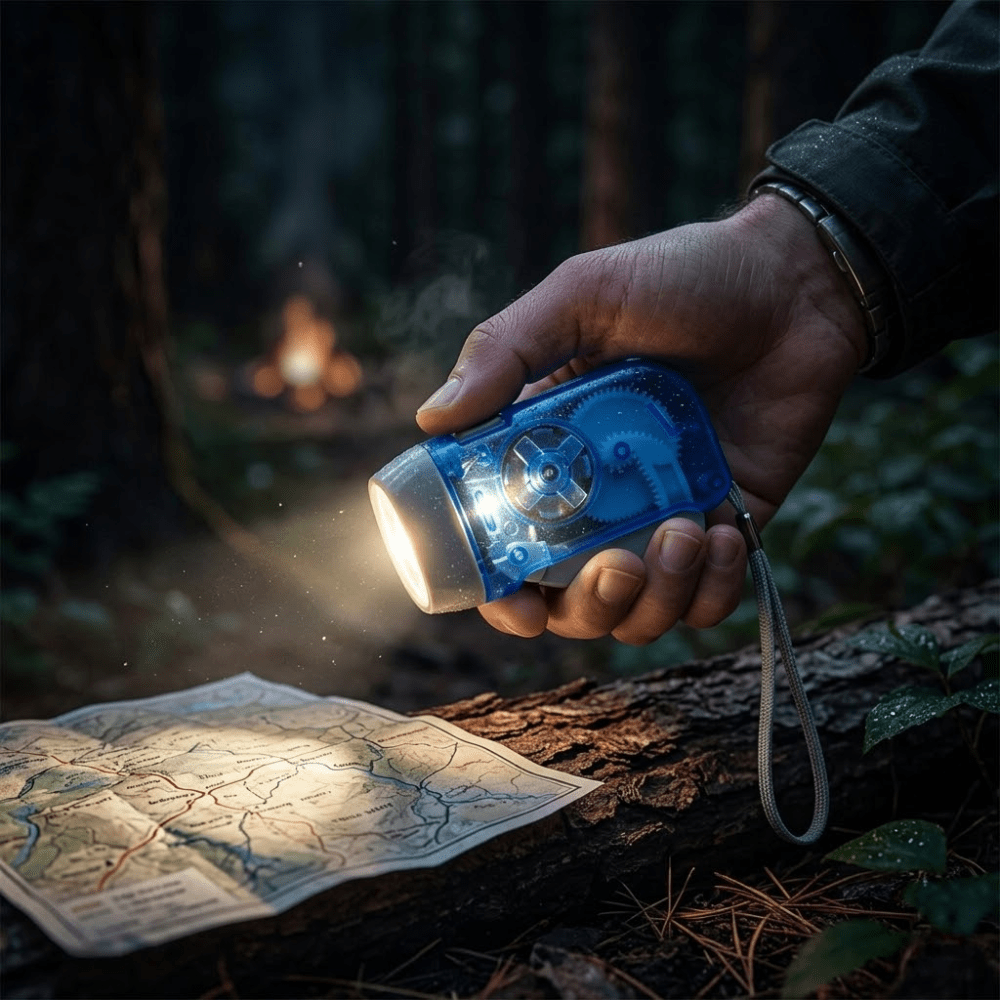 Hand Crank LED Torch Lightweight Emergency Light | Active Peaks - Active Peaks