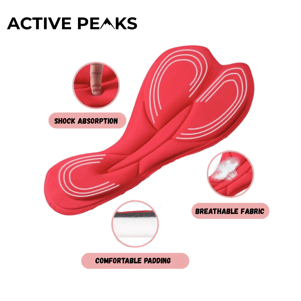 Women’s Breathable Cycling Shorts – Gel - Padded & Supportive Fit | Active Peaks - Active Peaks