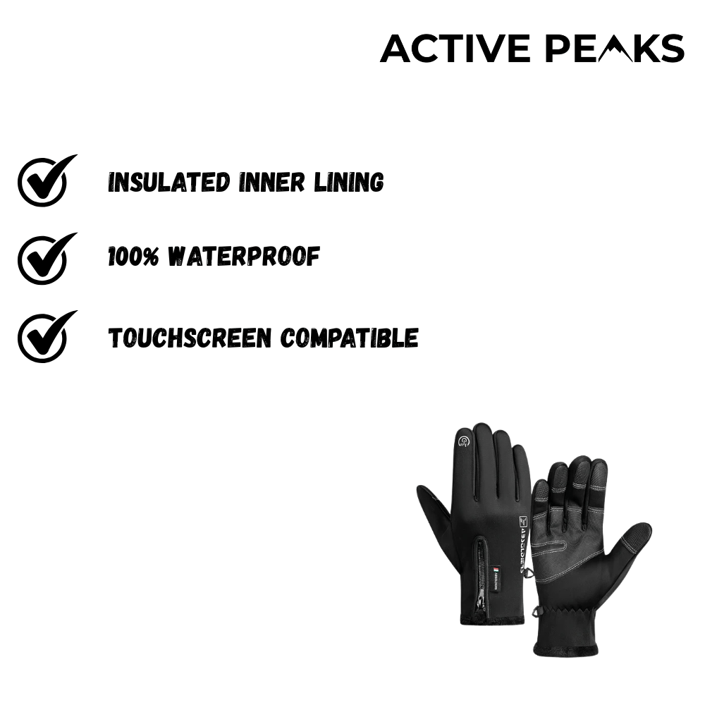 Waterproof Winter Gloves with Touchscreen Function | Active Peaks - Active Peaks