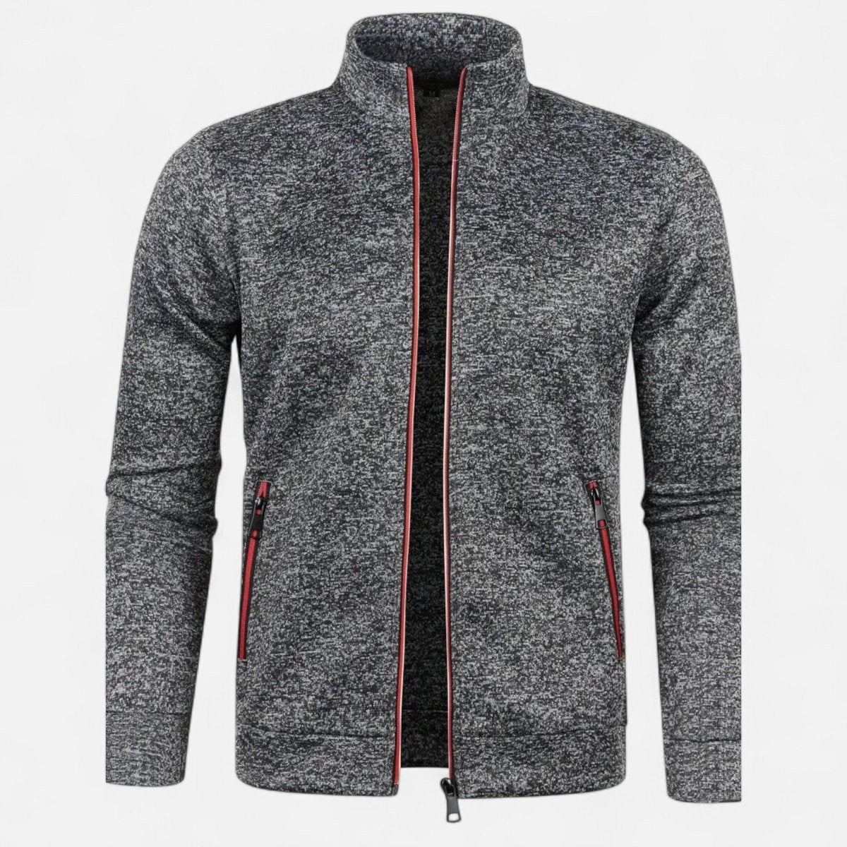 Knitted Zip Cardigan with Full - Length Closure | Active Peaks - Active Peaks