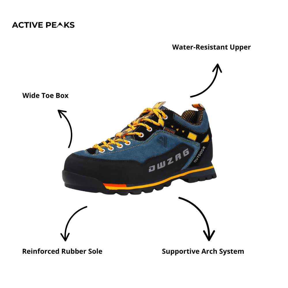 Durable Men’s Low Hiking Shoes – Water - Resistant Outdoor Footwear - Active Peaks